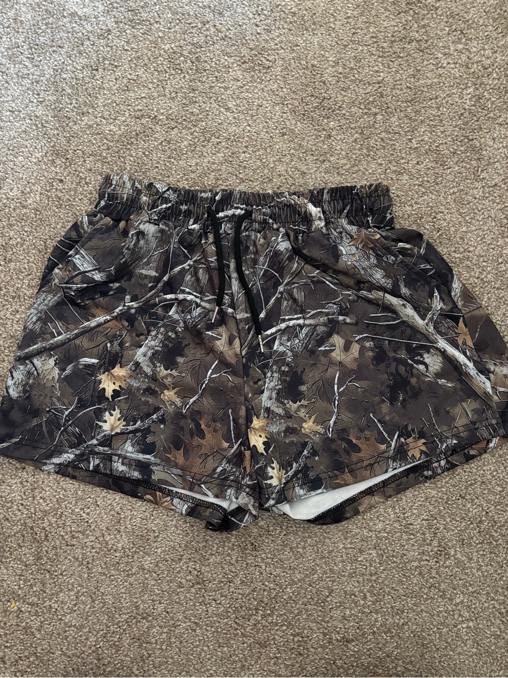 High-Waist Camo Print Women's Shorts